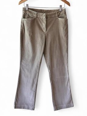 Vintage Y2K corduroy low rise kick flare bootcut tan pants jeans grunge boho 6-8